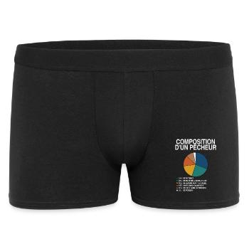 T-shirt Pêche Humour Composition d'un Pêcheur Cade - Boxer Homme - noir - Devant