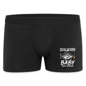 Schlucken Baby Nicht Spucken - Männer Boxer Shorts - Schwarz - Vorne