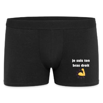 Je suis ton bras droit - Boxer Homme - noir - Devant