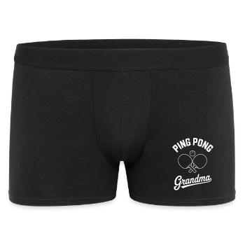 Un joueur de tennis de table de table grand-mère cadeau - Boxer Homme - noir - Devant
