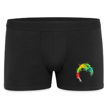 Flamingo Splash Art - Men's Boxer Shorts - black - Front