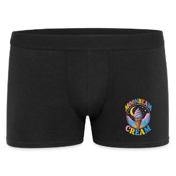  Moonbeam Cream Eiscreme Mond Eis Liebhaber Retro - Men's Boxer Shorts - black - Front