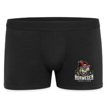 Norwegen Angeltour 2026 - Männer Boxer Shorts - Schwarz - Vorne