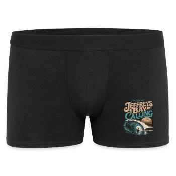 Surf de Jeffreys Bay - Boxer Homme - noir - Devant