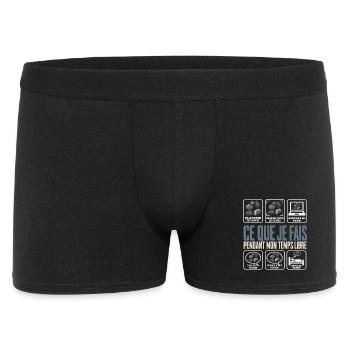 Géologue Cadeau humour personnalisé - Boxer Homme - noir - Devant