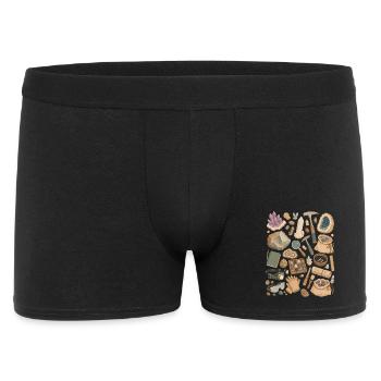 Amour de pierre | Minéraux & Cristaux - Boxer Homme - noir - Devant