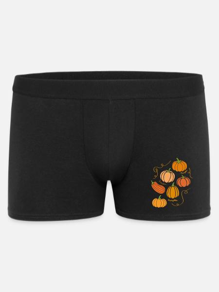 Pumpkin - Männer Boxer Shorts - Schwarz