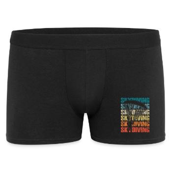 Fallschirmspringen Fallschirm Extremsport - Männer Boxer Shorts - Schwarz - Vorne