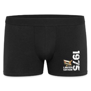 51. Jubiläum 51. Jubiläumsgeschenk 1975 - Männer Boxer Shorts - Schwarz - Vorne