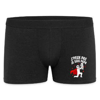 Ich kann nicht. Ich bin ein Superhelden-Vater. - Männer Boxer Shorts - Schwarz - Vorne
