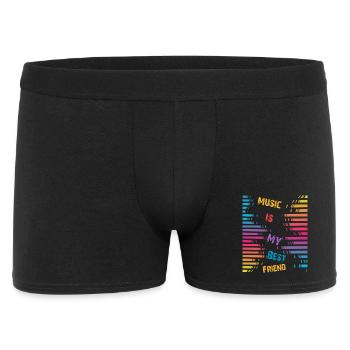 Music is my best friend - Men's Boxer Shorts - black - Front