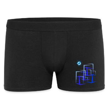 Gebäude Wohnung Häuser - Männer Boxer Shorts - Schwarz - Vorne