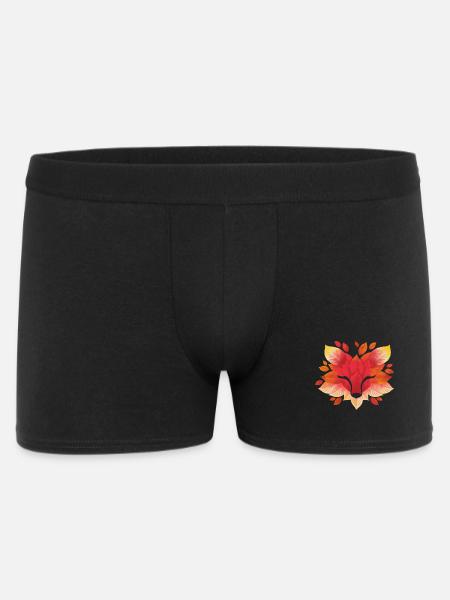 Fox leaf - Men's Boxer Shorts - black