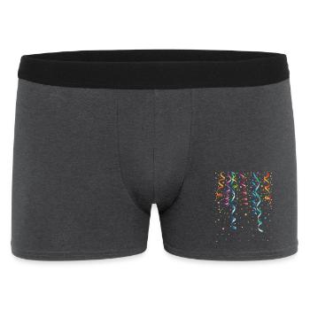 Silvester. Streamers with confetti. Party and Fun. - Men's Boxer Shorts - charcoal grey - Front