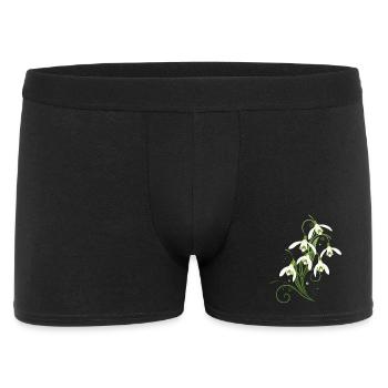 Fleurs de perce-neige. Le printemps arrive. - Boxer Homme - noir - Devant