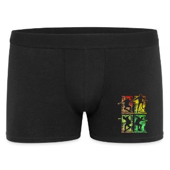 Skate | SK8R | Skating | Skater | Skateboard - Männer Boxer Shorts - Schwarz - Vorne