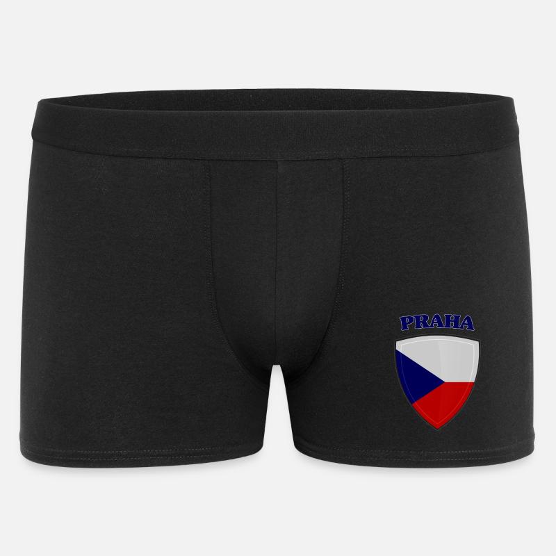 Prag - Männer Boxer Shorts - Schwarz