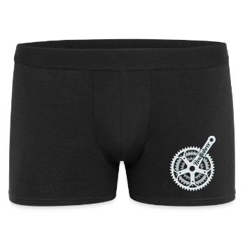 Cyclist Chainring Cycling Bicycle Minimal - Men's Boxer Shorts - black - Front