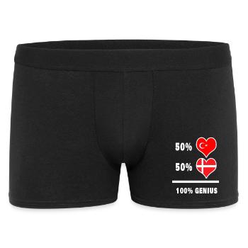 Denmark and Turkey awesome / gift - Men's Boxer Shorts - black - Front