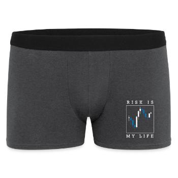 Day Trader Stock Forex Trading - Men's Boxer Shorts - charcoal grey - Front