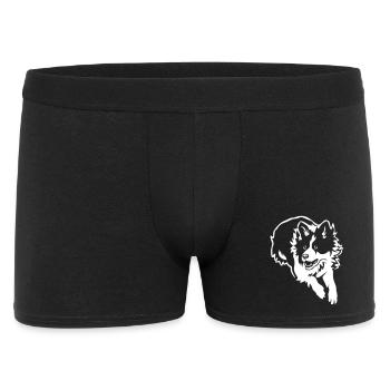 Border Collie "Black Edition" - Men's Boxer Shorts - black - Front
