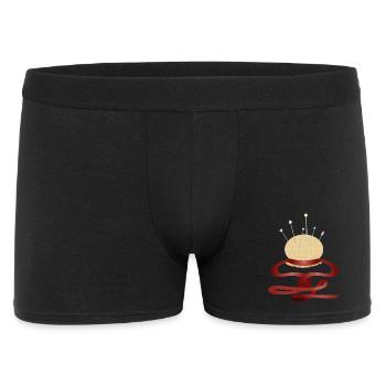 nostalgic pincushion with pins - Men's Boxer Shorts - black - Front