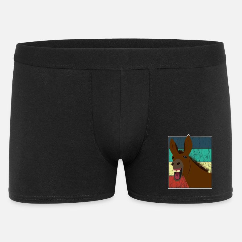 Mulo Mulo Cavallo d'Asino Regalo Vintage - Boxer da uomo - nero