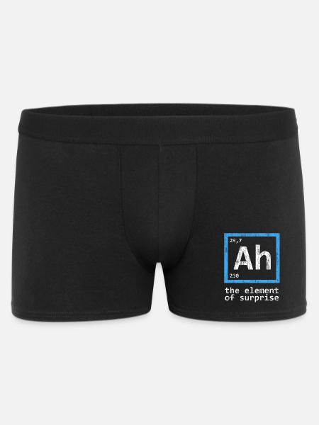 Periodic Table Element Surprise - Men's Boxer Shorts - black