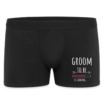 Groom to be Wedding Fiançailles Couples Gift - Boxer Homme - noir - Devant