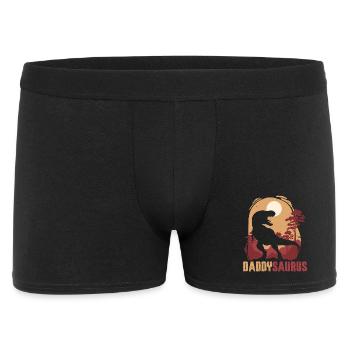Daddysaurus Sunset Silhouette - Men's Boxer Shorts - black - Front