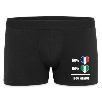La France et le Nigéria génie / cadeau - Boxer Homme - noir - Devant