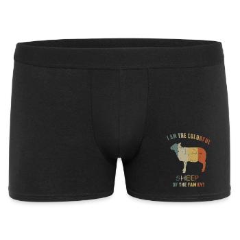 Je suis le mouton coloré de la famille - Boxer Homme - noir - Devant