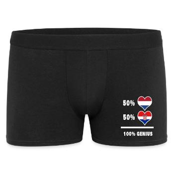 Croatia and the Netherlands Genial / Gift - Men's Boxer Shorts - black - Front