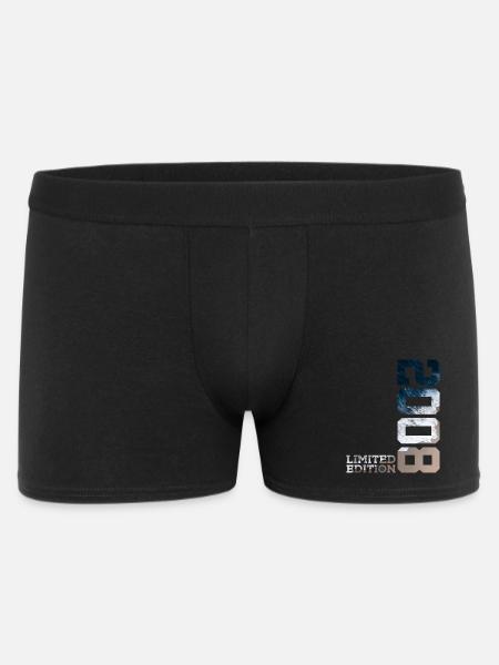 18. GEBURTSTAG LIMITED EDITION 2008 - Männer Boxer Shorts - Schwarz