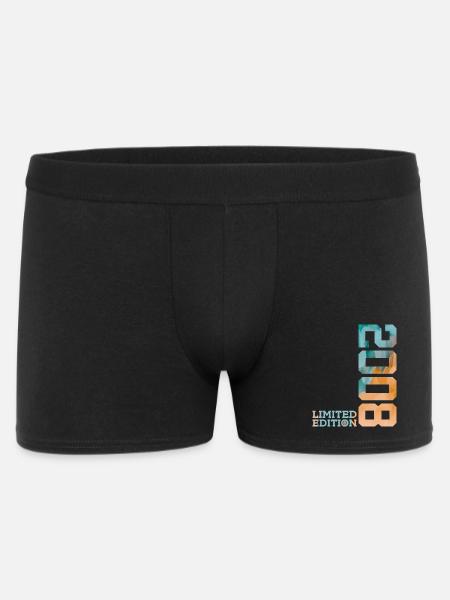 18. GEBURTSTAG LIMITED EDITION 2008 - Männer Boxer Shorts - Schwarz