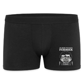 papa fermier comme un papa normal mais plus cool 1 - Boxer Homme - noir - Devant