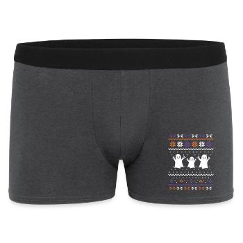 Drei Süße Geister - Männer Boxer Shorts - Anthrazit - Vorne