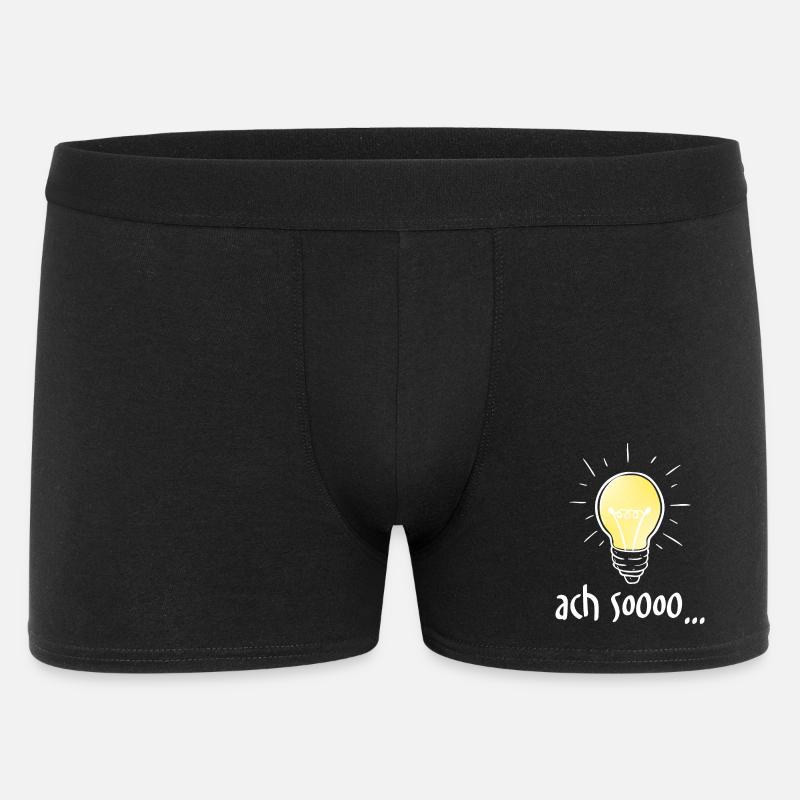 Ach Soooo... - Männer Boxer Shorts - Schwarz
