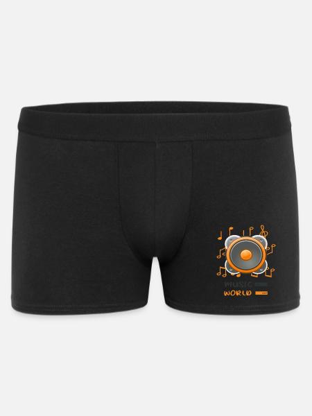 jukebox to world off - Men's Boxer Shorts - black