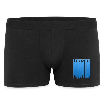 Leicester Skyline Blue Gradient - Men's Boxer Shorts - black - Front