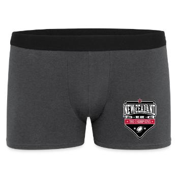 New Zealand Victory Badge | Sporty Badge - Men's Boxer Shorts - charcoal grey - Front