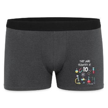 Ce savant fou a 10 ans - Boxer Homme - charbon - Devant