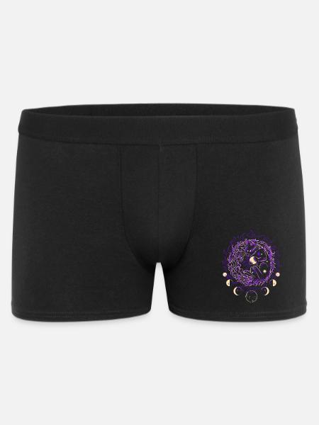 FEU COSMIQUE | Chat magique, gardien des étoiles - Boxer Homme - noir
