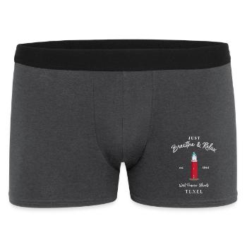 Texel, Relax Lighthouse Eierland, Pays-Bas - Boxer Homme - charbon - Devant