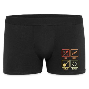 Manger Sommeil Banjo Répéter - Boxer Homme - noir - Devant