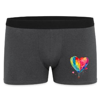 fly away - Männer Boxer Shorts - Anthrazit - Vorne