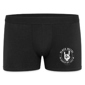 Black Metal saved my Life - Mano cornuta - Men's Boxer Shorts - black - Front