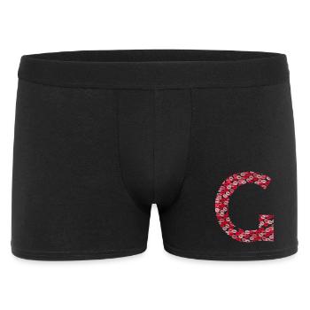 Letter G - kiss shirt - Men's Boxer Shorts - black - Front