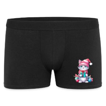 Christmas Cat Magic - Men's Boxer Shorts - black - Front