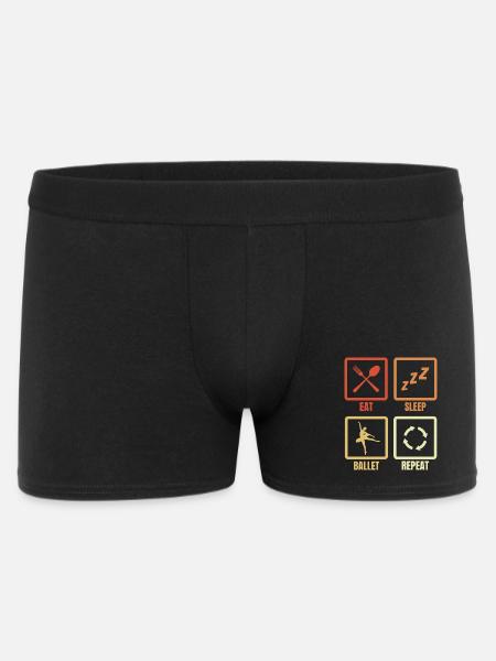 Eat Sleep Ballet Repeat - Men's Boxer Shorts - black